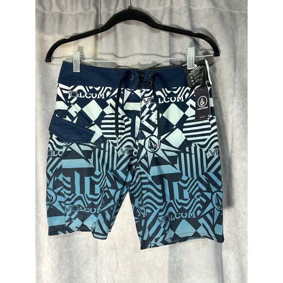 NWT Volcom Mod-Tech Boys Size 27 (14) Mod Ringer Board Shorts - Picture 1 of 3